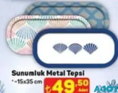 LAV SUNUMLUK METAL TEPSİ 15X35 CM